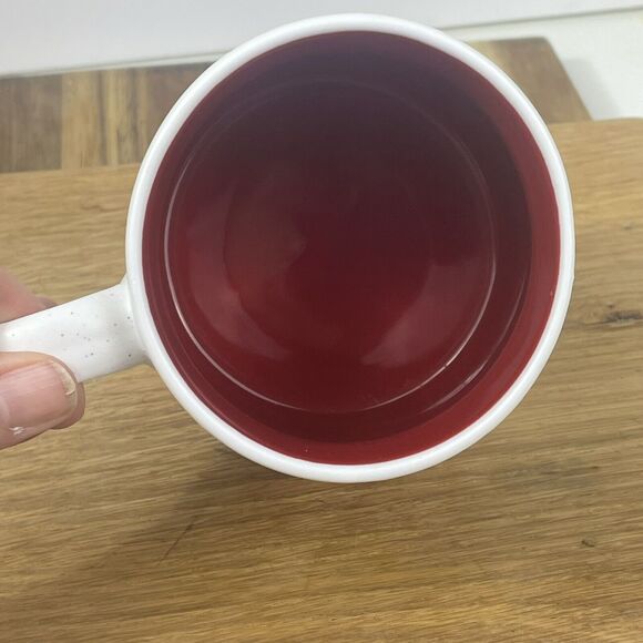 Etta Vee Jessica Raulet Merry Christmas Holiday Presents Gifts Red Inside Mug - Picture 6 of 9